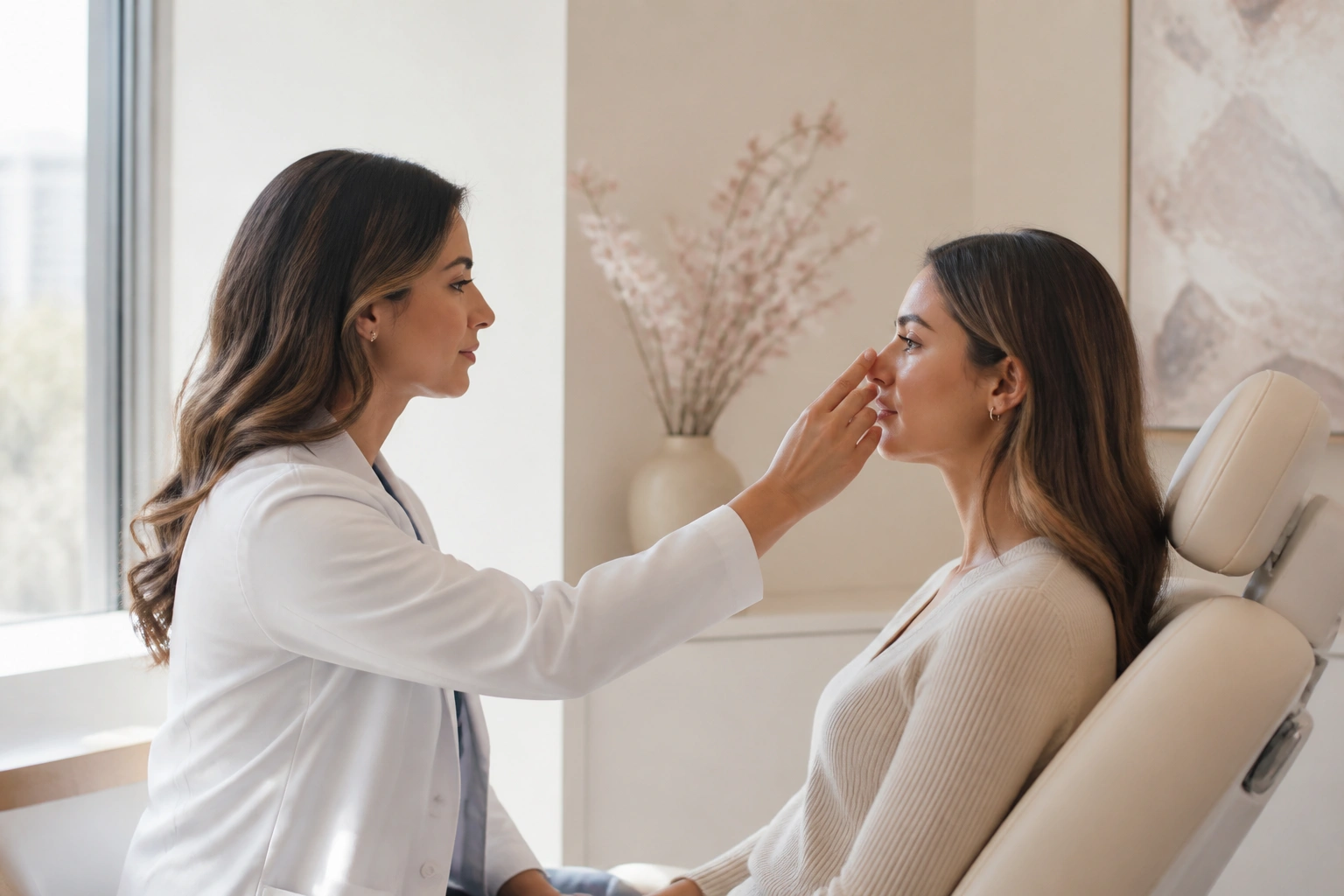 Consulta centrada en la valoración de la anatomía nasal.