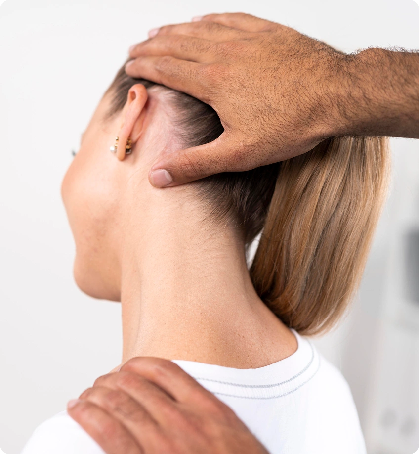 Valoración médica de la zona del cuello