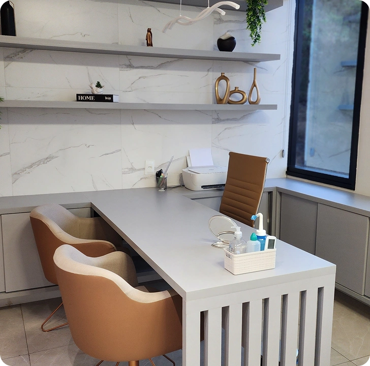 Interior de la consulta de la Dra. Juliana Altavilla